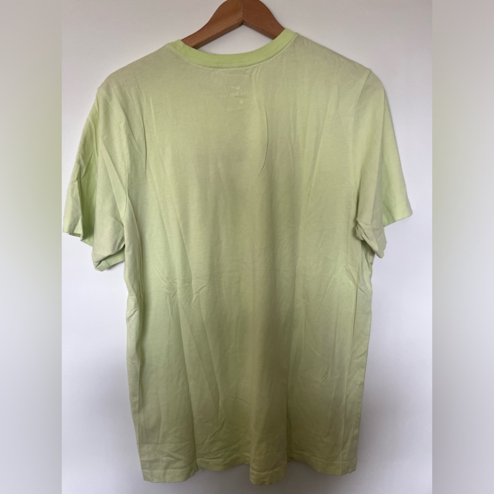 Nike Light Green Graphic Tee with Maroon Slogan and Teal Swoosh #47 - Picture 2 of 3